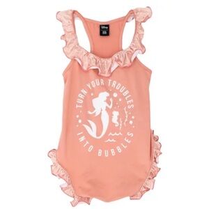 Harry Barker Disney Little Mermaid Coral Ruffle Swimsuit L